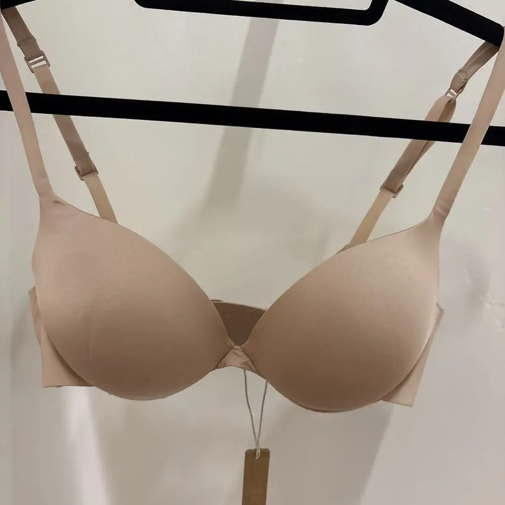 SKIMS‎ Ultimate Push Up Plunge Bra Mica 32C BR-UWR-1881 NWT